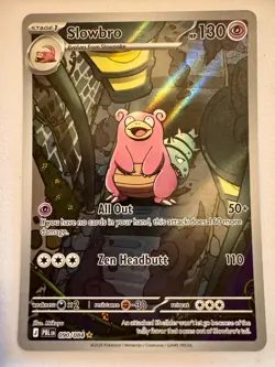 Pokemon TCG Pitch Black-SLOWBRO-ILLUSTRATION RARE-NM - Image 1
