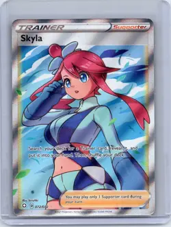 Skyla 072/072 Ultra Rare Shining Fates Pokemon Holo Near Mint - Image 1