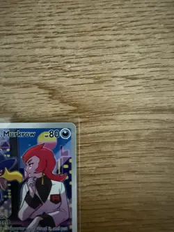 Team Rocket's Murkrow 200/182 Sv10: Destined Rivals Holo Full Art IR Pokemon NM - Image 2