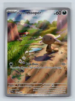 Paldean Wooper 102/094 Illustration Rare Phantasmal Flames Pokemon Holo NM - Image 1