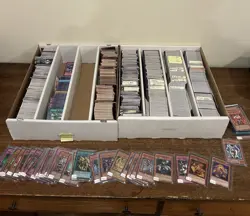 INSANE YUGIOH HOLY GRAIL CARD LOT 5000+ CARDS + HOLOS VINTAGE, FIRST EDITION ETC - Image 1