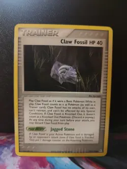 Claw Fossil 91/110 Pokemon Card EX Holon Phantoms Reverse Holo 40 HP NM - Image 1