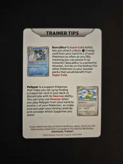 Pokemon TCG Paldea Evolved Game Tip Pre Release Kid Card Meowscarada - Image 2