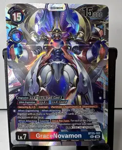 Bandai Digimon Card Game GraceNovamon BT25-103 SEC ENG 15000 DP - Image 1