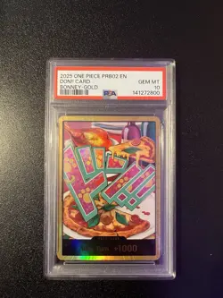 Jewelry Bonney Gold Don!! Card PRB-02 The Best One Piece English Foil PSA 10 - Image 1