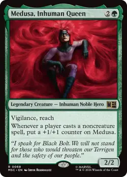 x1 Medusa, Inhuman Queen R MTG Commander: Marvel Super Heroes M/NM, English - Image 1