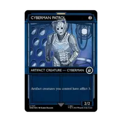 WotC Universes Beyond: Doctor Cyberman Patrol (Showcase) (Surge Foil) (U) NM - Image 1