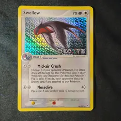 Swellow 49/107 Deoxys Reverse Holo Stamped Pokemon TCG NM - Image 1