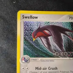 Swellow 49/107 Deoxys Reverse Holo Stamped Pokemon TCG NM - Image 2