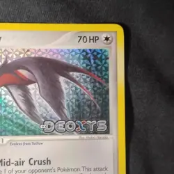 Swellow 49/107 Deoxys Reverse Holo Stamped Pokemon TCG NM - Image 3