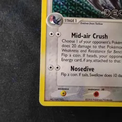 Swellow 49/107 Deoxys Reverse Holo Stamped Pokemon TCG NM - Image 5