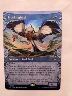 Mockingbird - Foil - MTG - NM - Bloomburrow -Borderless #0305 - Image 1