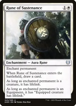 Rune of Sustenance 1x MtG Kaldheim SP/NM - Image 1