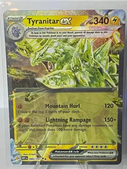 Tyranitar ex 066/197 Double Rare Obsidian Flames Pokemon Holo Near Mint - Image 1