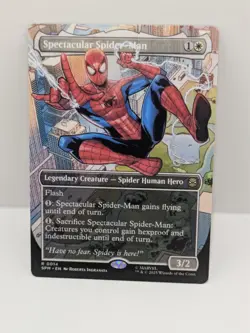 Spectacular Spider-Man - MTG Spiderman - Borderless - Rare - SPG 014 - - Image 1