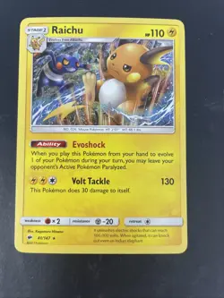 Raichu 41/147 Holo Pokemon Trading Card - Image 1