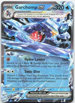 Garchomp ex 038/182 Double Rare Paradox Rift Pokemon Holo Near Mint - Image 1