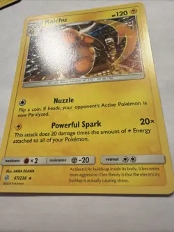 Raichu 67/236 Rare Cosmic Eclipse Pokemon Near Mint - Image 2