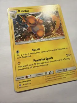 Raichu 67/236 Rare Cosmic Eclipse Pokemon Near Mint - Image 4