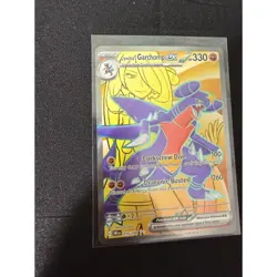Pokemon Cynthia's Garchomp ex 215/182 Paradox Rift Special Illustration Full Art - Image 2
