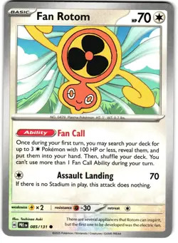 Fan Rotom 85/131 Pokemon SV: Prismatic Evolutions - Image 1