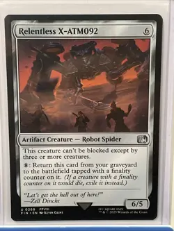 Relentless X-ATM092 Final Fantasy MTG Magic The Gathering #268 - Image 1