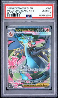 The Pokemon Company Mega Charizard X ex Phantasmal Flames Ultra Rare Holo PSA 10 - Image 4