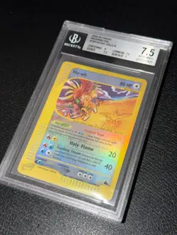 Pokemon 2003 Ho-Oh Crystal 149/144 BGS 7.5 Reverse Holo Skyridge English Wotc - Image 1