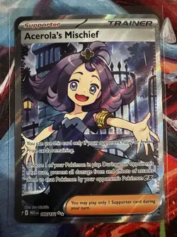 Pokemon Full Art Trainer Lot x4 Acerola’s Mischief Lisia’s Appeal Cyrano Giacomo - Image 2