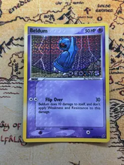 Pokemon Beldum 55/107 Reverse Holo Stamped Ex-Deoxys - Image 1