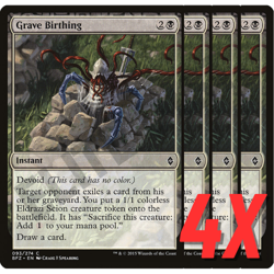 MTG Grave Birthing (Battle for Zendikar) 093/274 (NEAR MINT) (4X) - Image 1