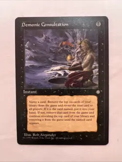 MTG Magic the Gathering Demonic Consultation (121/383) Ice Age LP/NM - Image 1