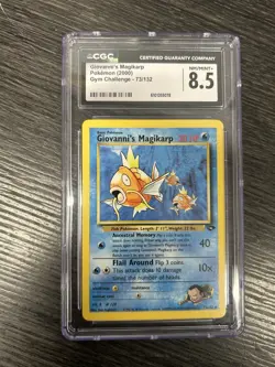 Pokemon Giovanni's Magikarp 73/132 Gym Challenge CGC 8.5 - Image 1