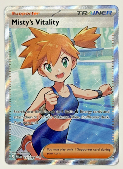 Misty's Vitality 111/084 Pitch Black Ultra Rare NM Pokemon TCG Trainer - Image 1