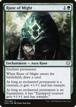 Rune of Might 1x MtG Kaldheim SP/NM - Image 1