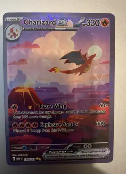 Pokemon TCG Charizard EX 199/165 Scarlet & Violet 151 *Custom/Fan Art* - Image 1