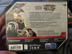 Pokemon TCG Scarlet & Violet Paldean Fates Shiny Charizard EX Tin Factory SEALED - Image 2