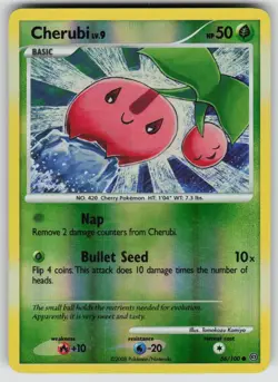 Cherubi 56/100 Common Stormfront Pokemon Reverse Holo Moderately Played - Image 1