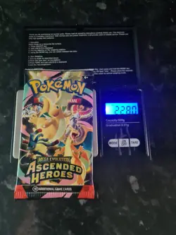 Pokemon TCG Ascended Heroes Heavy 22.80g Sealed Booster Pack - Image 1