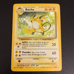 Pokemon TCG Raichu Base Set 14/102 Holo 1999-2000 Wizards Base Set Holo Rare -Lp - Image 1