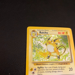 Pokemon TCG Raichu Base Set 14/102 Holo 1999-2000 Wizards Base Set Holo Rare -Lp - Image 2