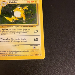 Pokemon TCG Raichu Base Set 14/102 Holo 1999-2000 Wizards Base Set Holo Rare -Lp - Image 4
