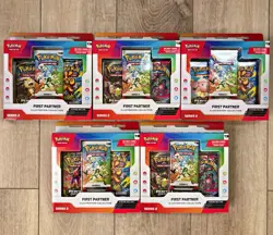 5x Pokemon TCG First Partner Illustration Collection Series 2 Box Lot English - Image 1