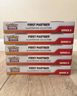 5x Pokemon TCG First Partner Illustration Collection Series 2 Box Lot English - Image 5