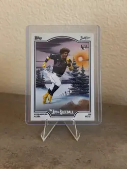 2025 Topps X Bob Ross Joy of Baseball Luisangel Acuna SP Happy Mistakes (RC) - Image 1