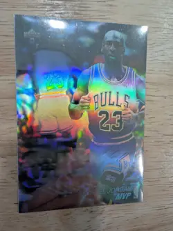 Michael Jordan 1991-92 Upper Deck MVP Hologram Blank Back (Card #AW4) SP - Image 2