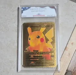 Pokemon Gold Foil Custom Pikachu - Image 1