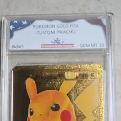 Pokemon Gold Foil Custom Pikachu - Image 2