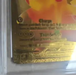 Pokemon Gold Foil Custom Pikachu - Image 4