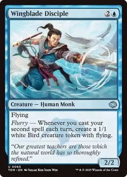 WINGBLADE DISCIPLE mtg NM-M Tarkir Dragonstorm Uncommon - Image 1